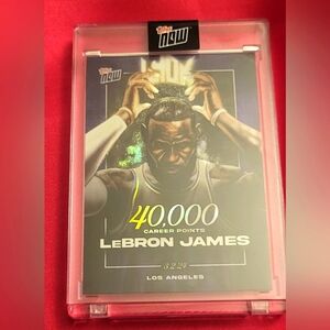 Lebron james topps card reaching 40,000 points (purple card!!!)